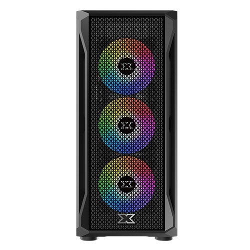 CASING / CHASING / CESING XAGATEK GAMING X BLACK - FREE 4 FAN RGB
