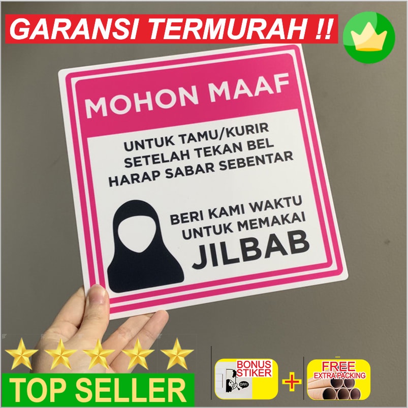 

Grosir Beri Waktu Memakai Jilbab Hijab | Sign Board Akrilik | Label Sign Keren