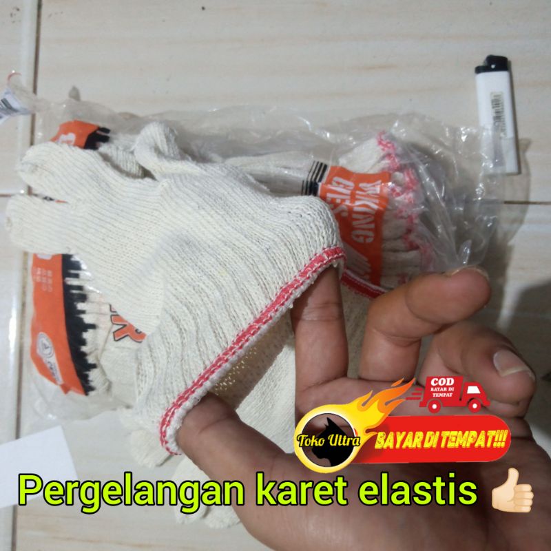 SARUNG TANGAN (1 LUSIN/12 PASANG) SARUNG TANGAN TUKANG / SARUNG TANGAN NELAYAN / SARUNG TANGAN MURAH / SARUNG TANGAN TAMBANG