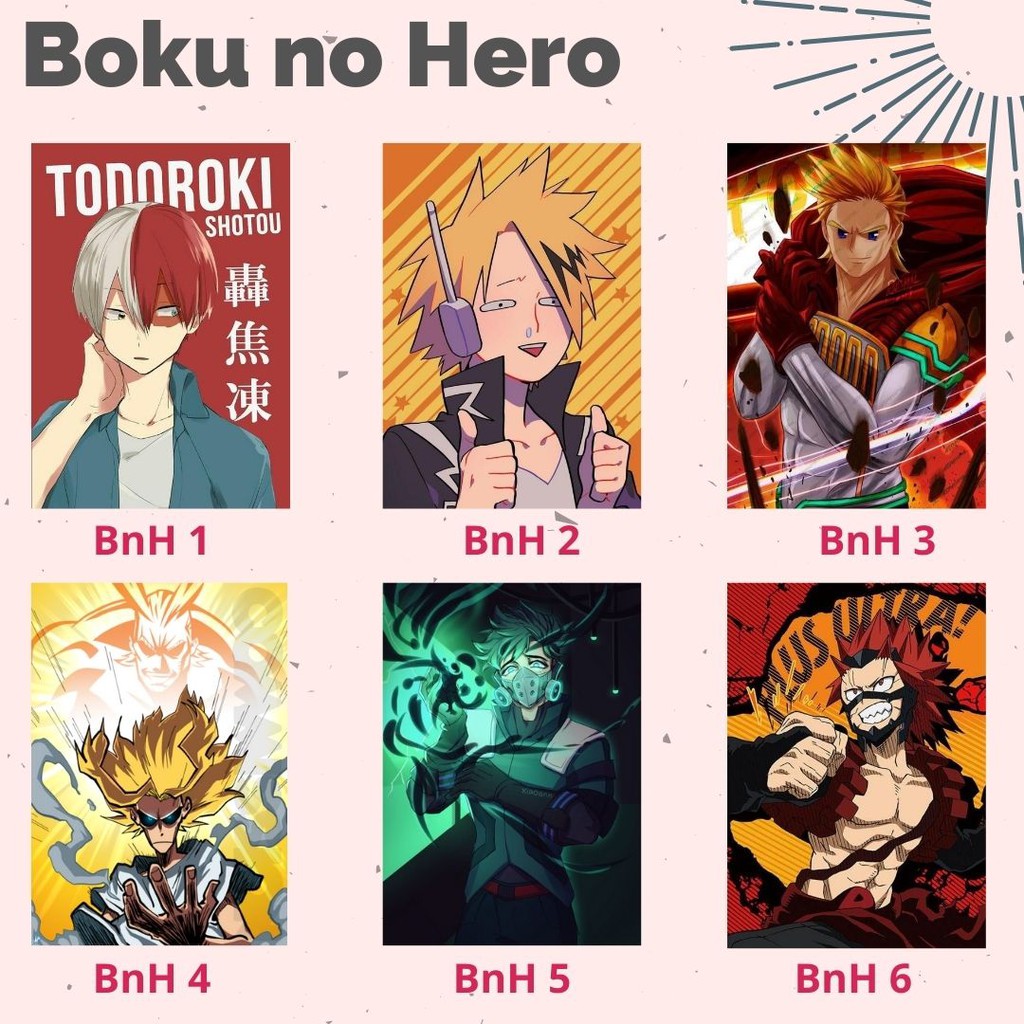 POSTER ANIME #1 (12 Free 1) - ART PAPER TEBAL - POSTER DINDING-6