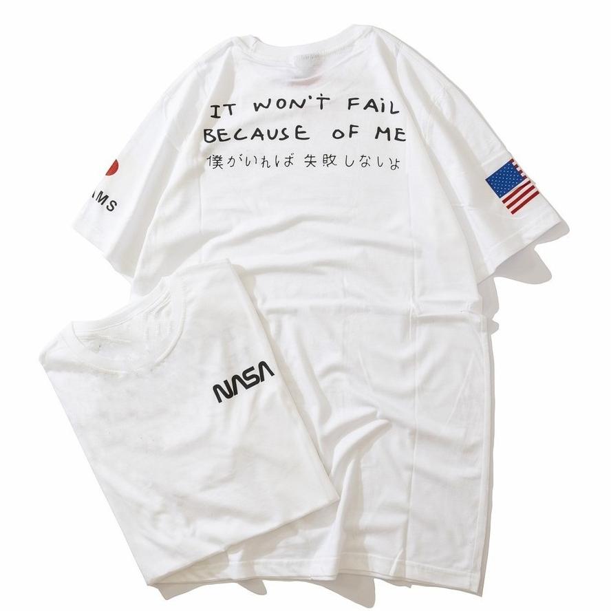 Kaos Pria/Usa-Japan Nasa/Kaos Hitam