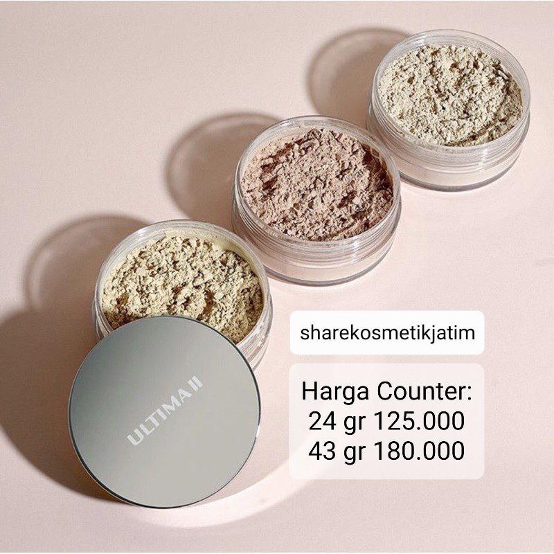 (Original) Ultima II Delicate Translucent Loose Powder 24gr 43gr | Bedak Tabur Ultima II 24 gr 43 gr