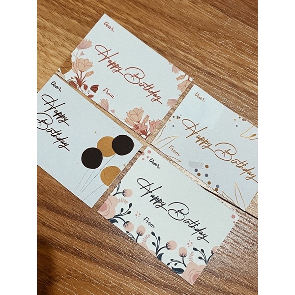 

20 PCS Birthday card, kartu ulang tahun, kartu ucapan ulang tahun, thanks card, kartu ucapan terima kasih