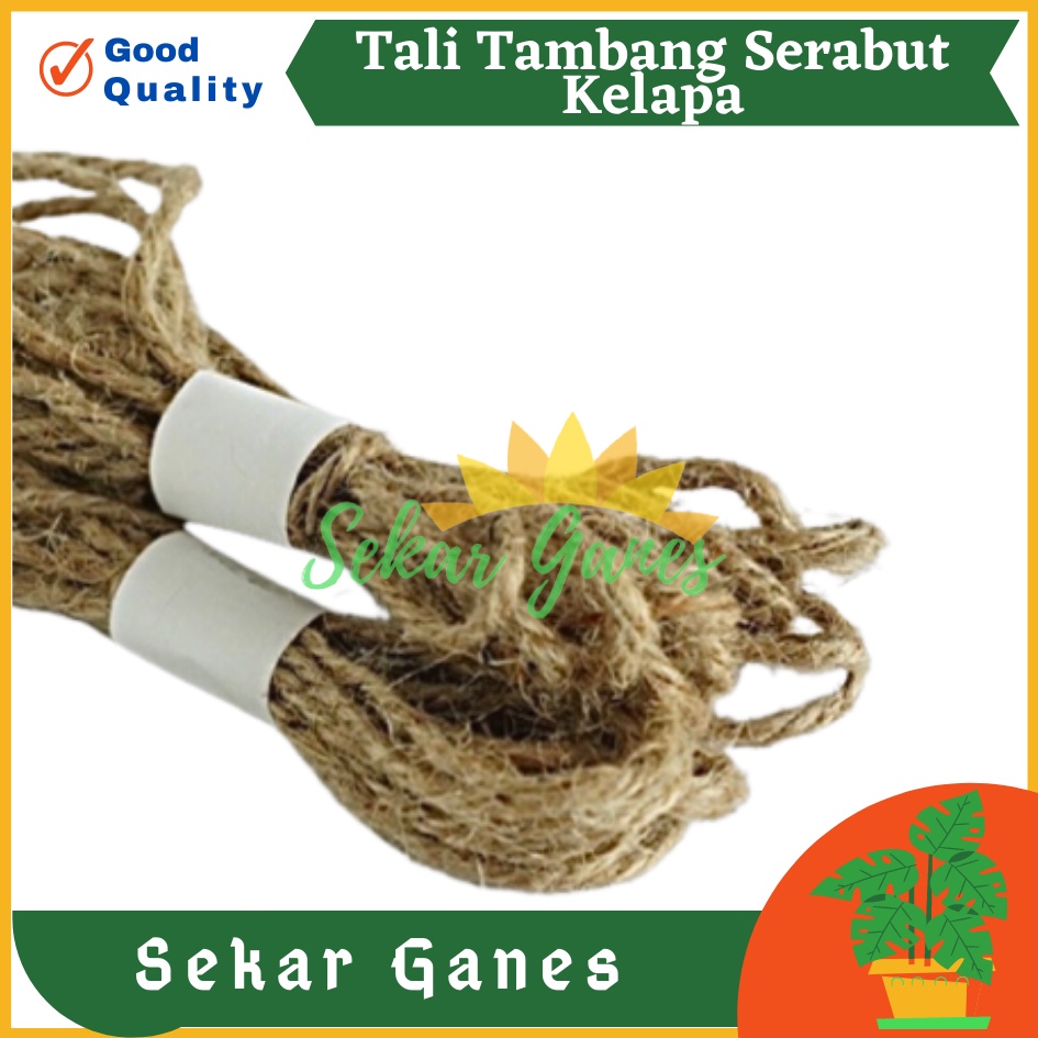 Tali Rami Goni Serabut Kelapa 4 - 6 mm Tali Rami Roll Goni Warna Penjepit Polaroid 3 Ply Besar 2 Ply Tebal Tali Tambang Jemuran Tambang Rustik Rustic Kecil Sedang Besar Meteran Tali Multifungsi untuk Garukan Kucing Turus Tanaman Papan Taman Termurah Kado