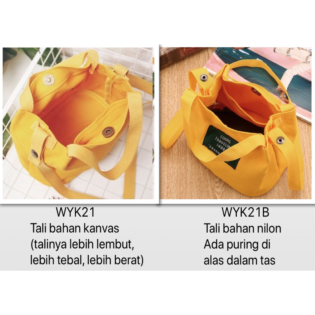 SALE WYK21 Tas Bahan Kanvas Asli dengan TALI KANVAS Impor Sale Hot TKM