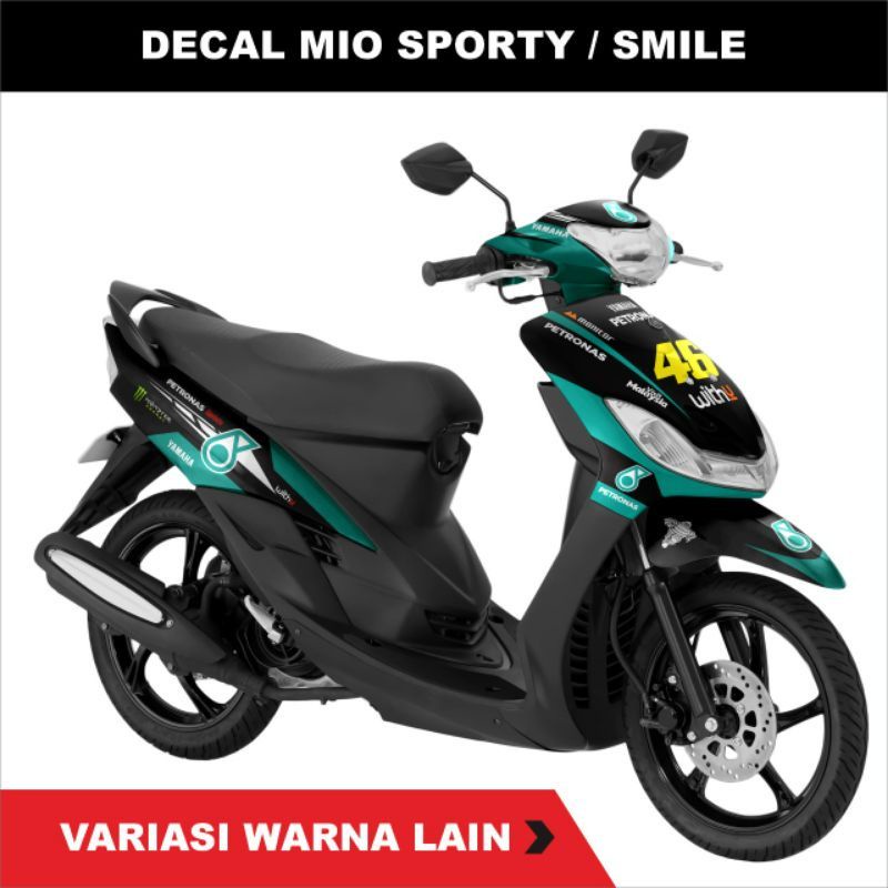 Decal Striping Yamaha Mio Sporty Smile Fullbody Stiker Variasi Motif 46 Petronas
