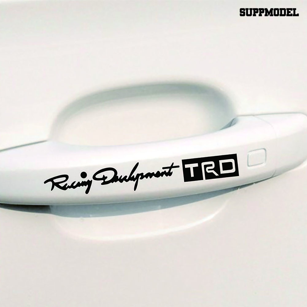 Sl 4Pcs Stiker TRD Racing Development Untuk Handle Pintu Mobil