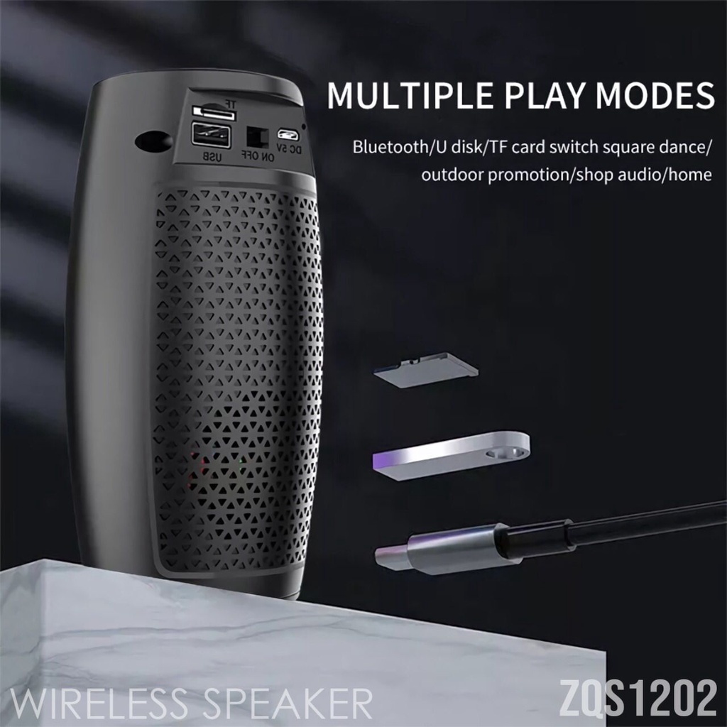 Speaker Bluetooth ZQS1202 / TG157 Speaker Wireless Portable LAMP LED Speaker Aktif Bluetooh ZQS 1202 High Quality Super Bass