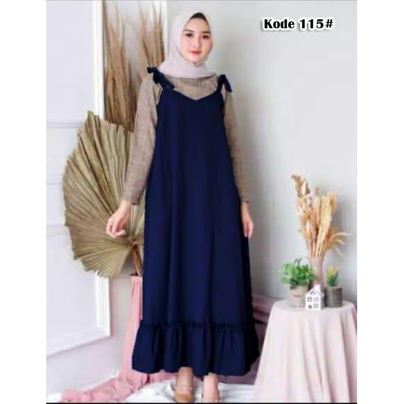 115#Dress Gamis/Gamis Muslim/Gamis Moescraep/Fashion MusliM