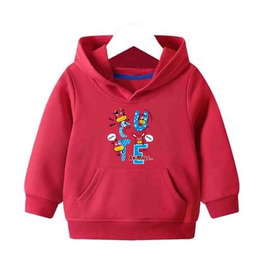 Sweater Cute abjad Sweater Anak Fleece Pakaian Anak