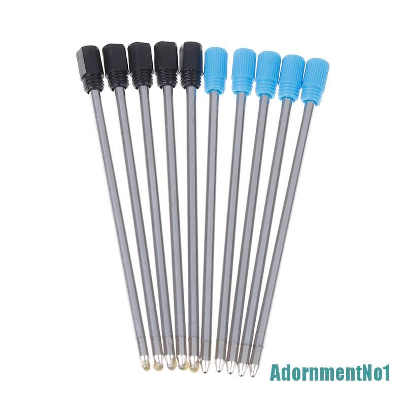 [AdornmentNo1]10Pcs 70mm black/blue ink pens refill ballpoint replace for element crystal pen