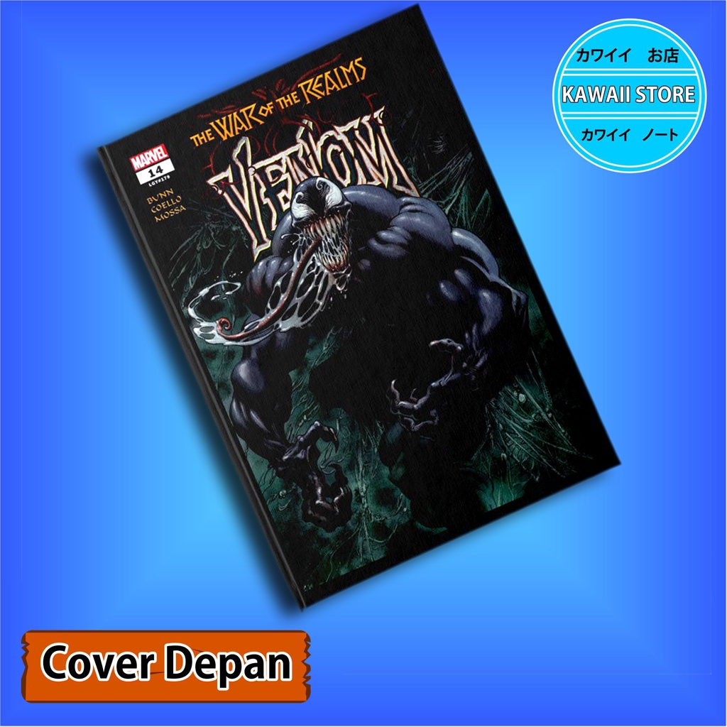 

Notebook / Pocket book Hard Cover Film Marvel VENOM KLASIK COVER 02 uk A5 & A6 / Notes Book