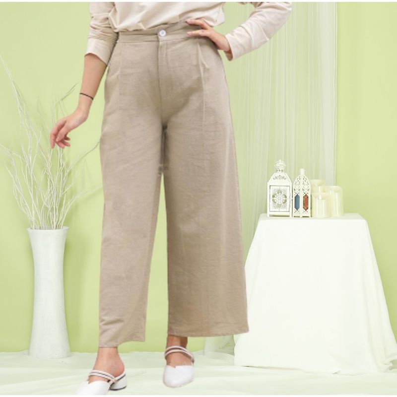 Highwaist Kulot Linen Premium Laura Slim Kulot Highwaist / Kulot Linen