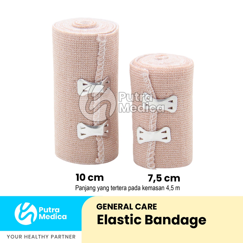 General Care Elastic Bandage 10cm x 4,5m / Perban Coklat Elastis