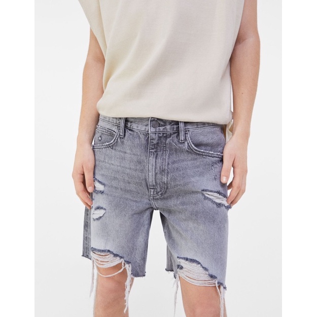 Bershka MAN denim ripped