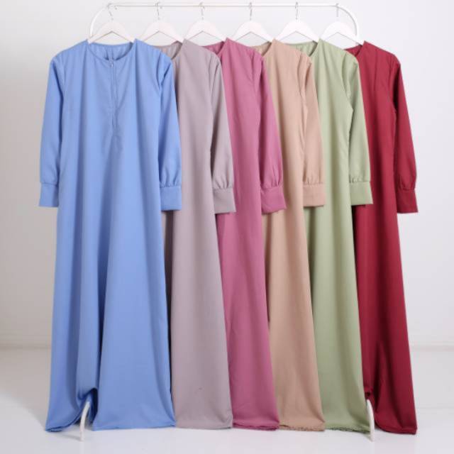 Mona Basic / Mona Simple / Gamis Simple / Gamis Busui / Gamis Wudhu friendly