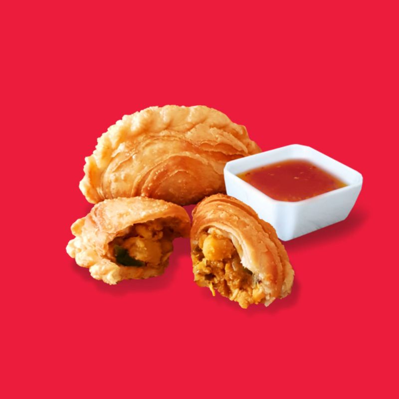 

Karipap frozen by SGRiceburg Ori / Pastel isi Ayam bumbu Kare/ Kari khas Singapore Malaysia / Pastel Ulir