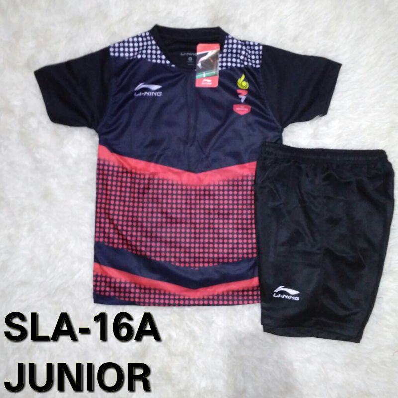 Setelan anak badminton baju celana bulutangkis anak kelas 5sd 3smp kostum junior kaos badminton junior pakaian olahraga anak setelan bulutangkis anak setelan voli anak short pants jersey olahraga pakaian anak laki M L XL jersey badminton kids wear