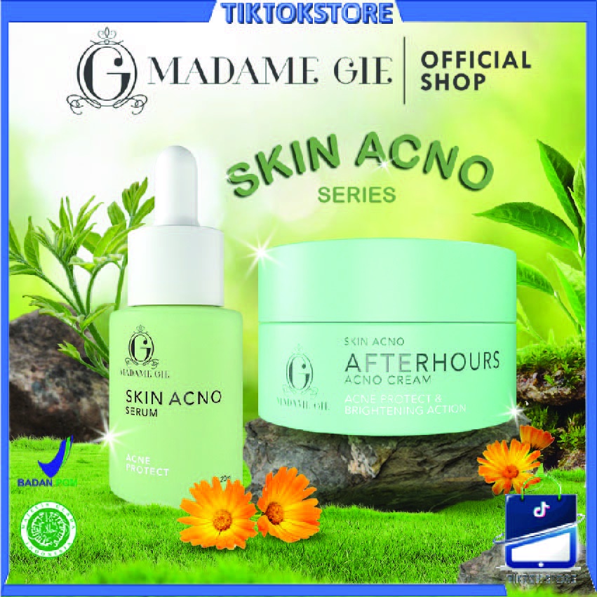 TIKTOK - Madame Gie Skin Acno Series - Skincare Wajah 5% Niacinamide Anti Acne Cream Jerawat