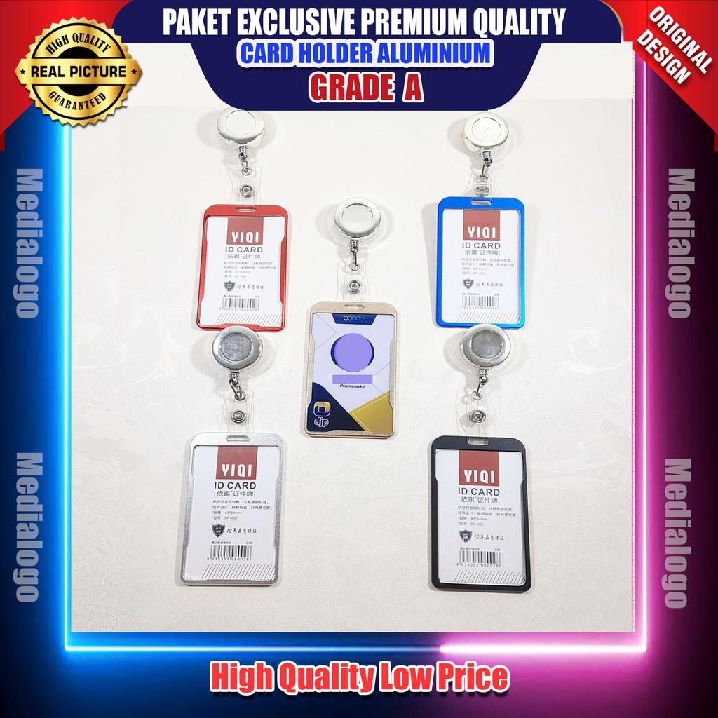 

PAKET LENGKAP Yoyo Silver +ID Card Holder ALUMINIUM - PAKET EXCLUSIVE