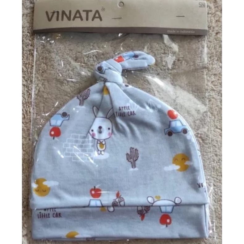 VINATA-TOPI BAYI KUNCUNG FULL PRINT-TOPI BAYI MURAH