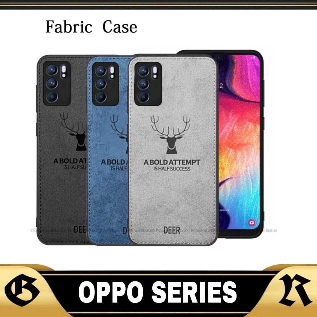 Promo Case Oppo Reno 6 5G 2021 Oppo Reno 6 Pro 5G 2021 Softcase Casing DEER Motif Canvas