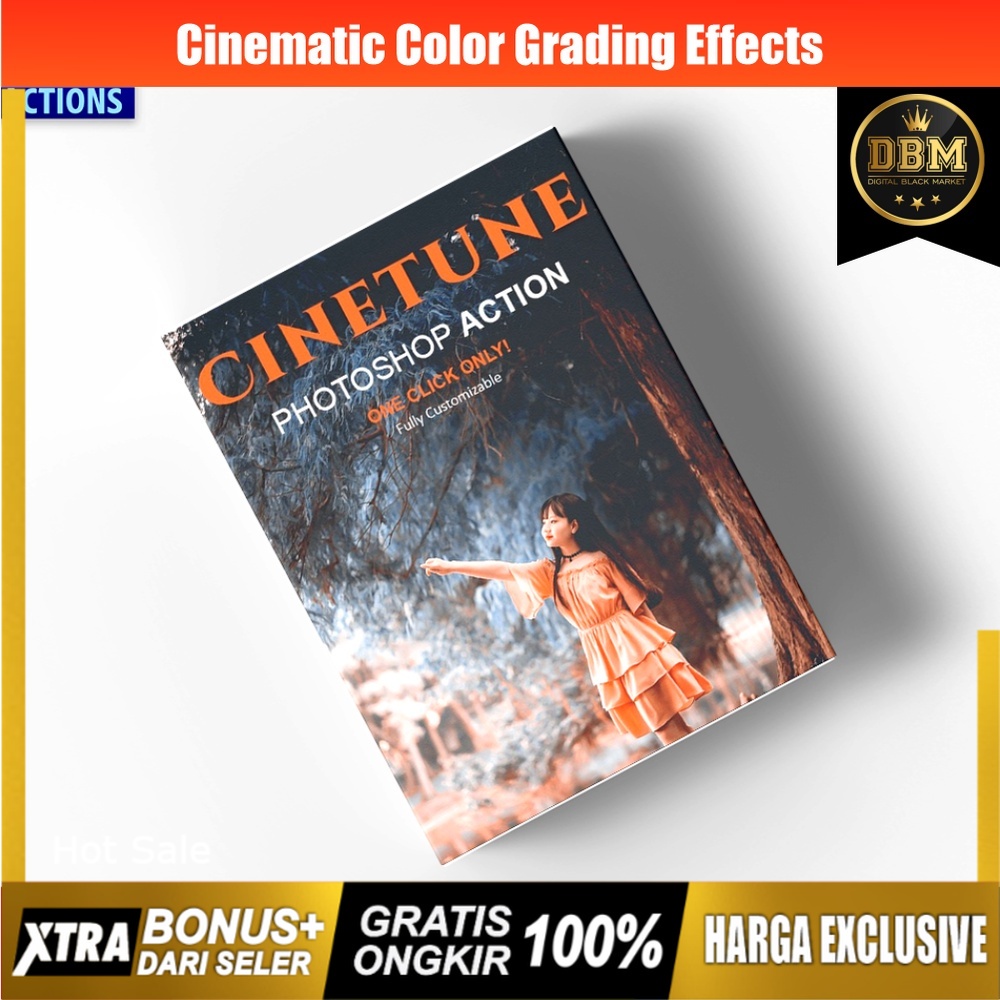 Cinematic color grading Effects Photoshop Action