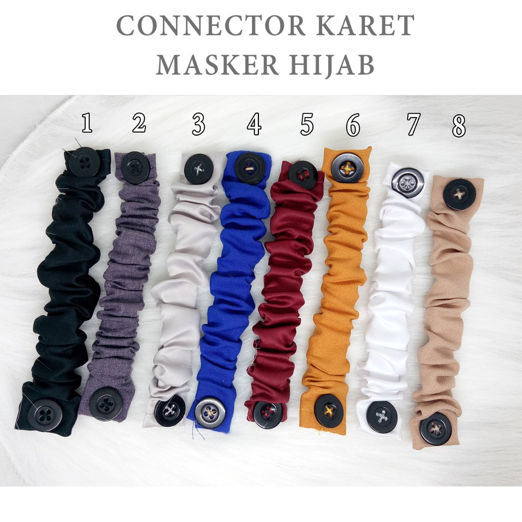 Konektor Masker Hijab Pengait Masker Hijab Connector Konektor Masker Hijab Pengait Masker Hijab Connector