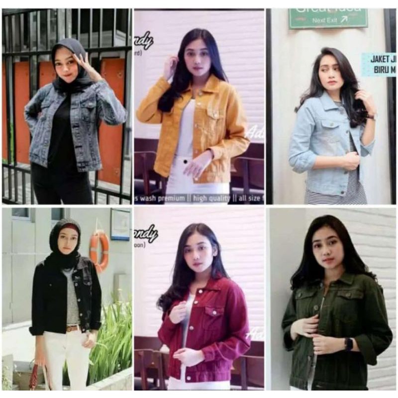 JAKET JEANS WANITA//JAKET BIONDY