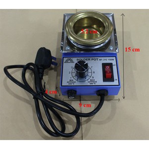 Solder Pot Diameter 5 cm with temperatur control 200 s/d 580 derajat Celcius