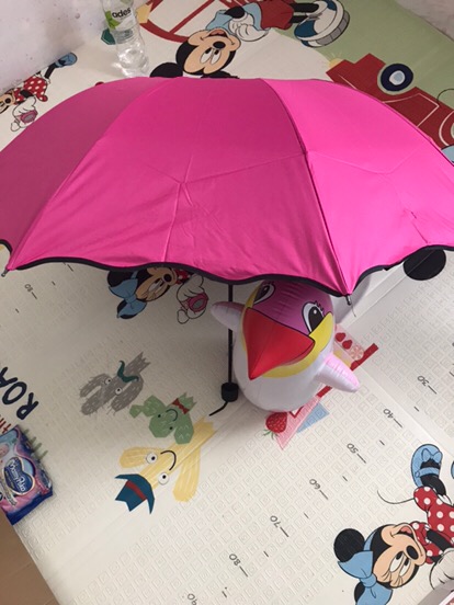 Payung Lipat Sky 3d Magic Premium Korea / Dimensi Lapisan Hitam Anti Uv ( Gelombang )