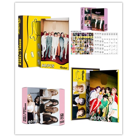 60pcs / Kotak Kartu Foto BlackPink BTS 2021 Mentega Permision to Dance Album LOMO