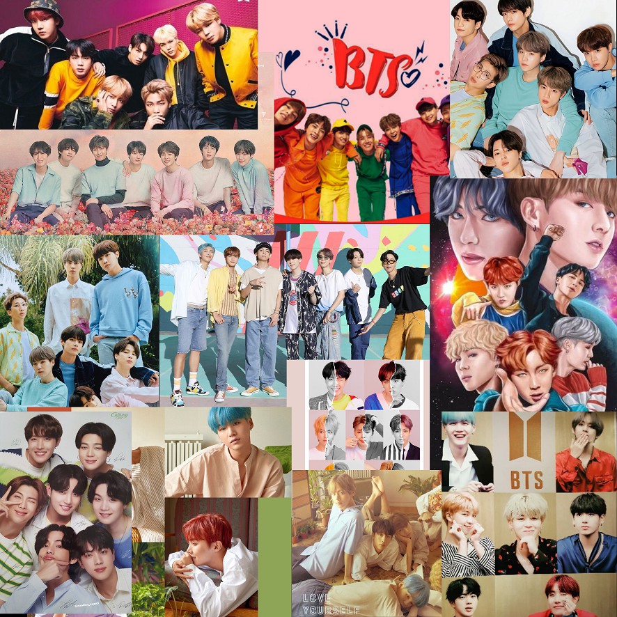 (20 PSC) POSTER K POP BTS  AESTHETIC DINDING WALLPAPER TUMBLR
