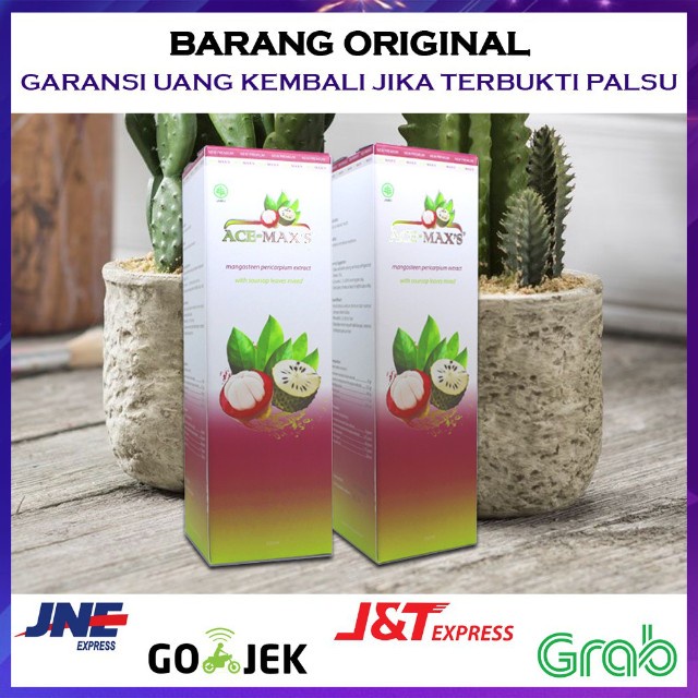 ‹532} Ace Maxs (Kulit Manggis+Daun Sirsak) Original 100% untuk Vertigo Hernia Diabetes Kanker