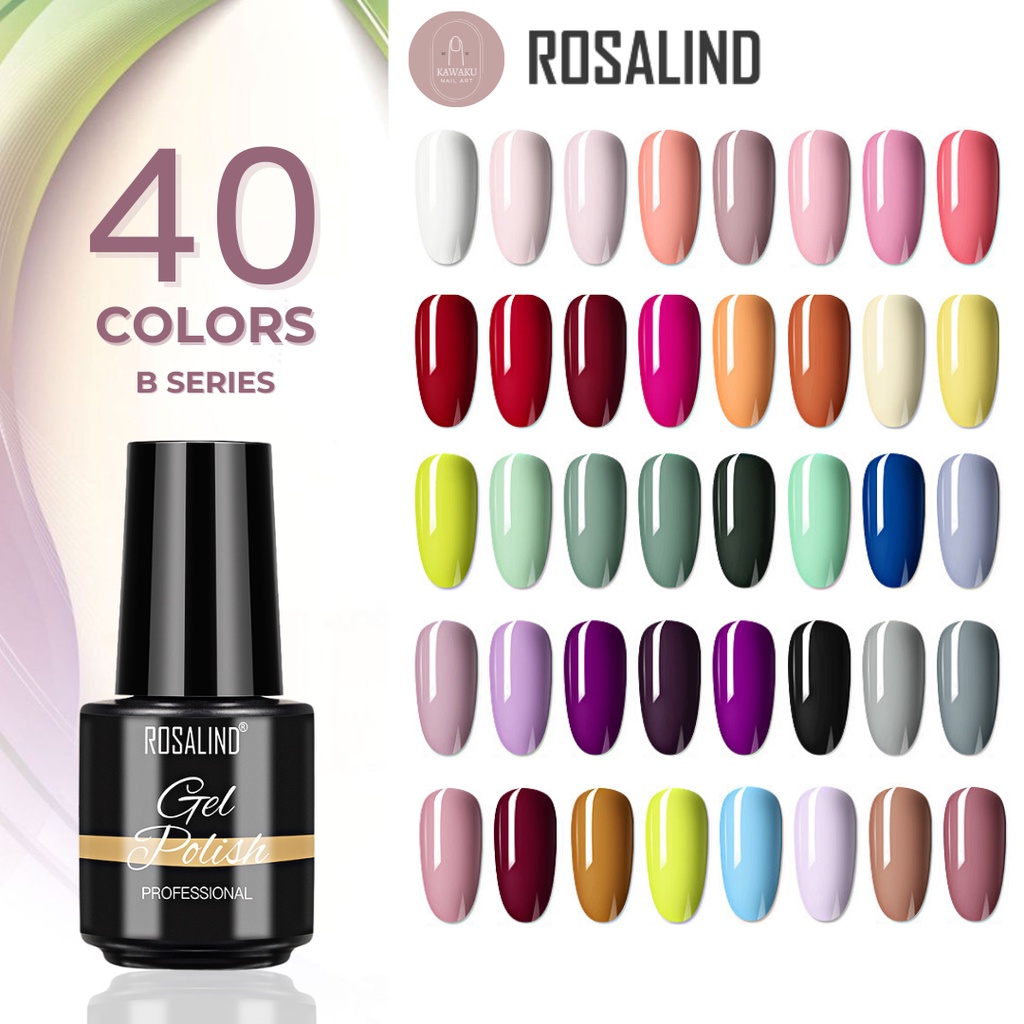 Rosalind Kutek Gel Polish UV LED Color B Series
