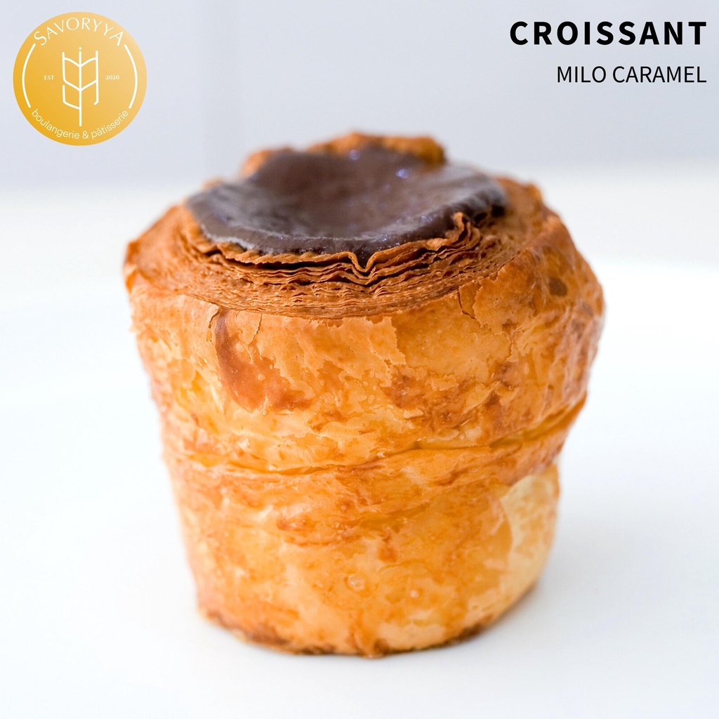 

Milo Caramel Croissant Cruffin SAVORYYA