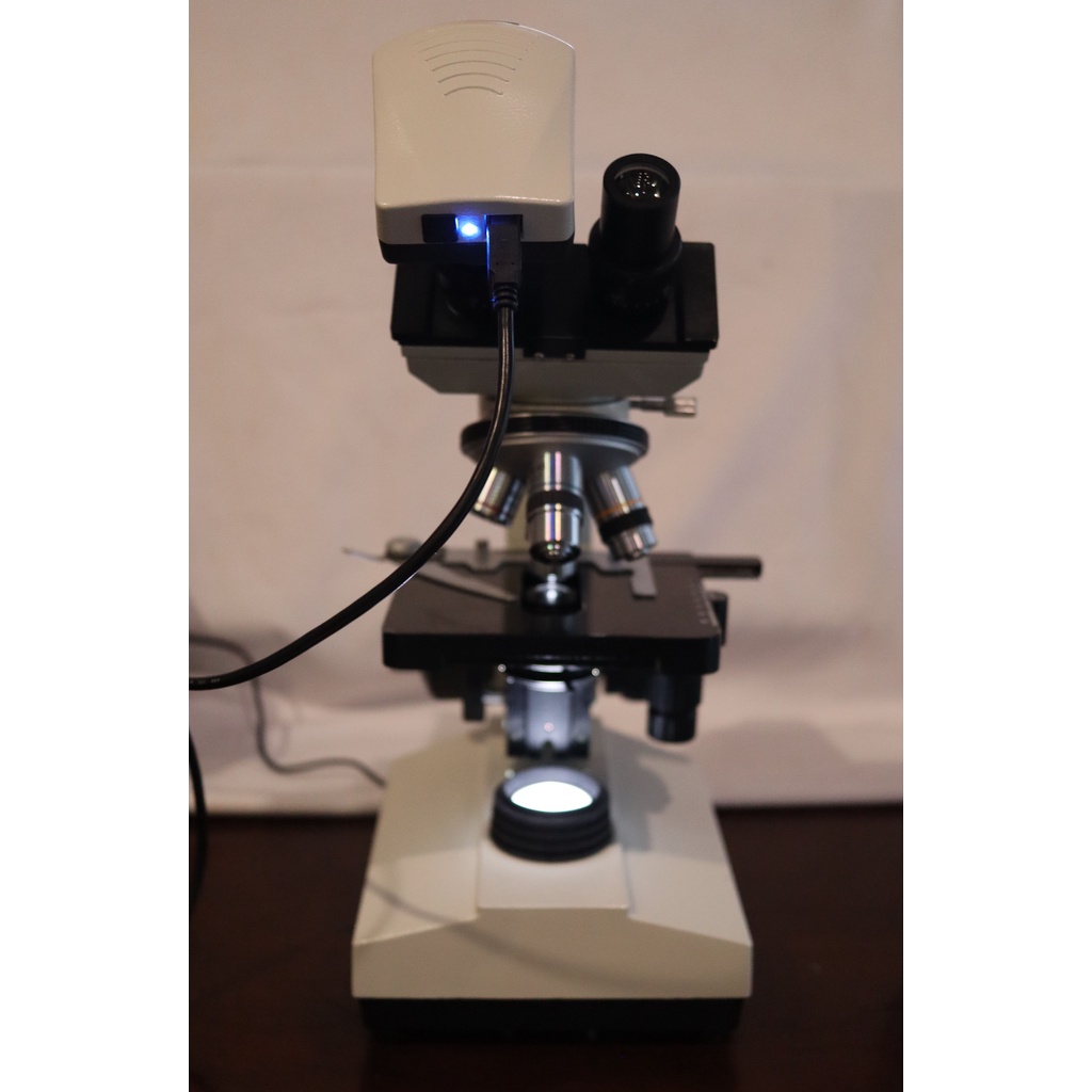 Biological Microscope LED +HD Camera Mikroskop biologi  Kamera HD xsz-107BN XSZ 107 BN