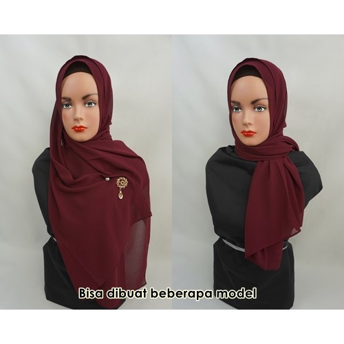 pashmina airflow Pashmina instan bahan heavy babydoll hijab langsung pakai a55