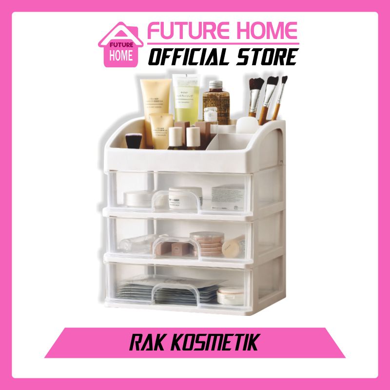 Rak Kosmetik serbaguna Rak Makeup Storage Kotak Penyimpanan Alat Tulis Tempat Kosmetik hemat tempat