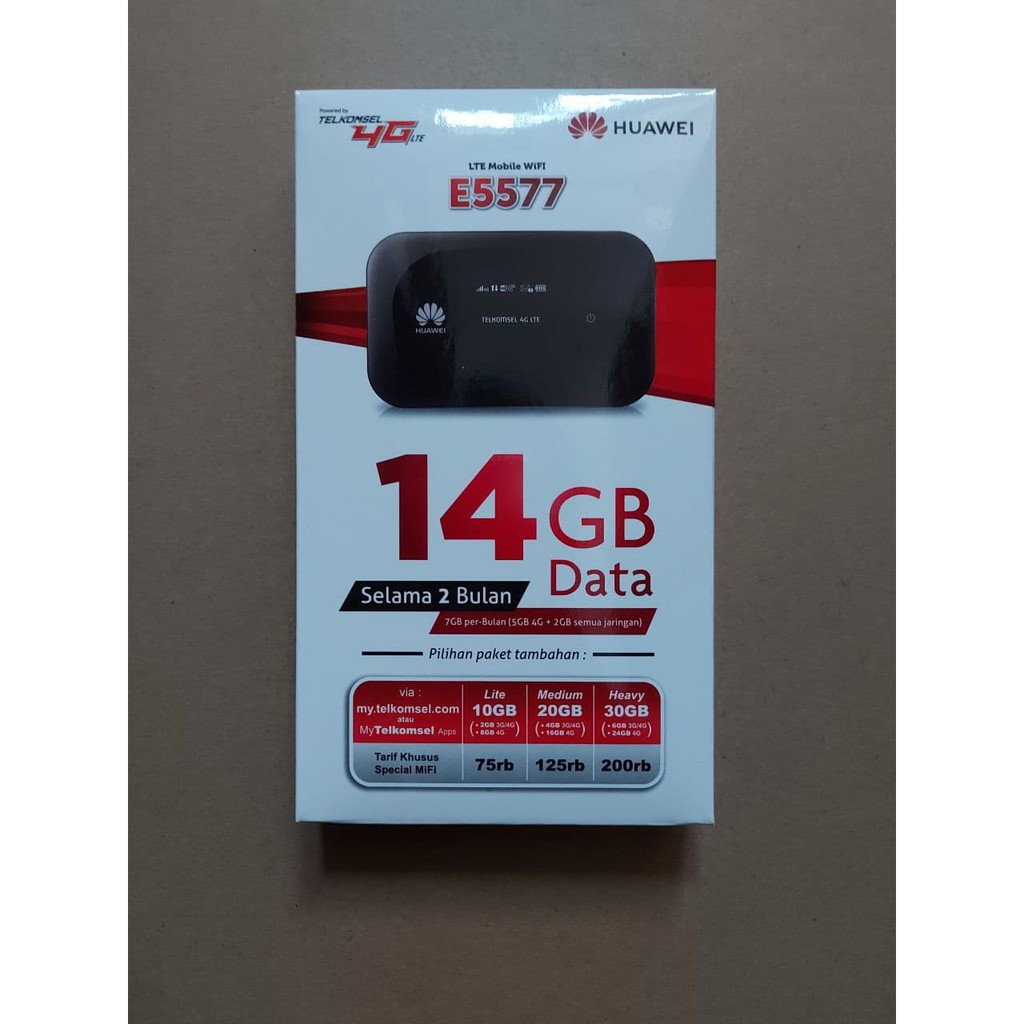 Huawei E5577 Mifi Modem Wifi Router 4G LTE UNLOCK Version Free Telkomsel Kuota14GB