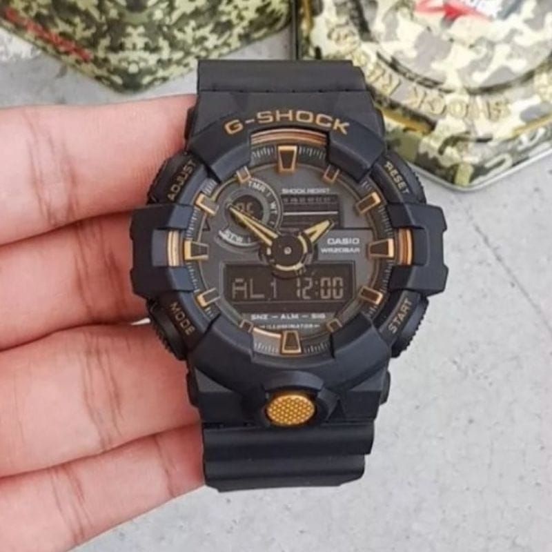 Limited Edition Jam Tangan GA700 Dua Warna Jam Tangan Anti Air Pria Dualtime Bisa Bayar Ditempat