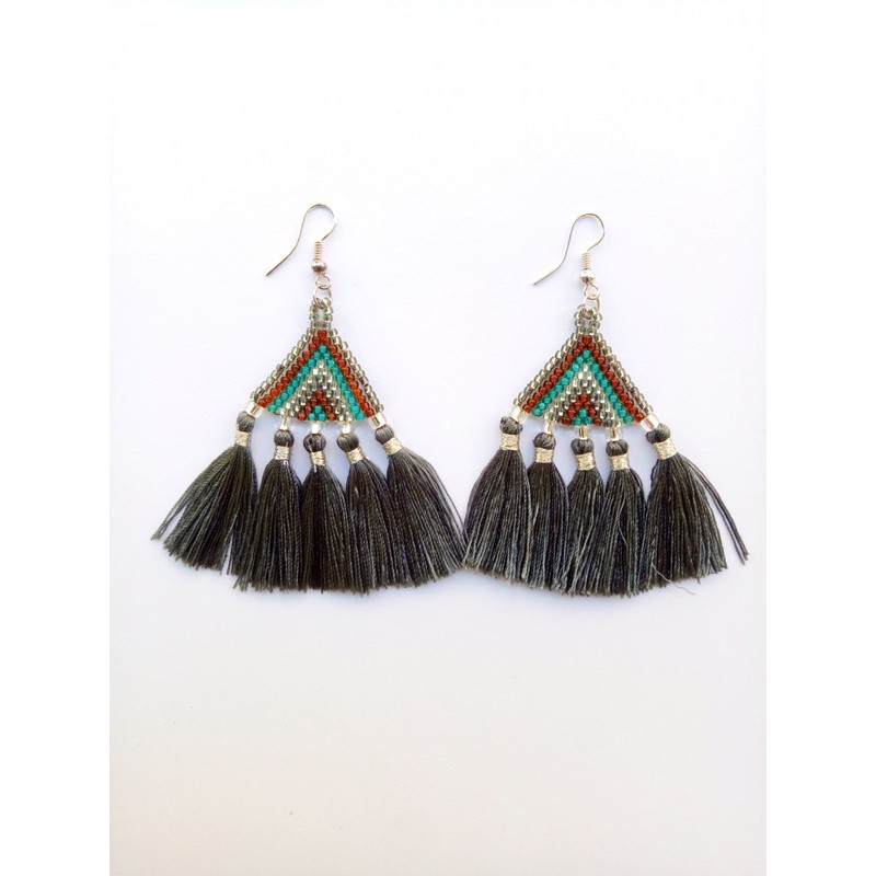 Anting 5 tassel / Anting boho / Anting Handmade