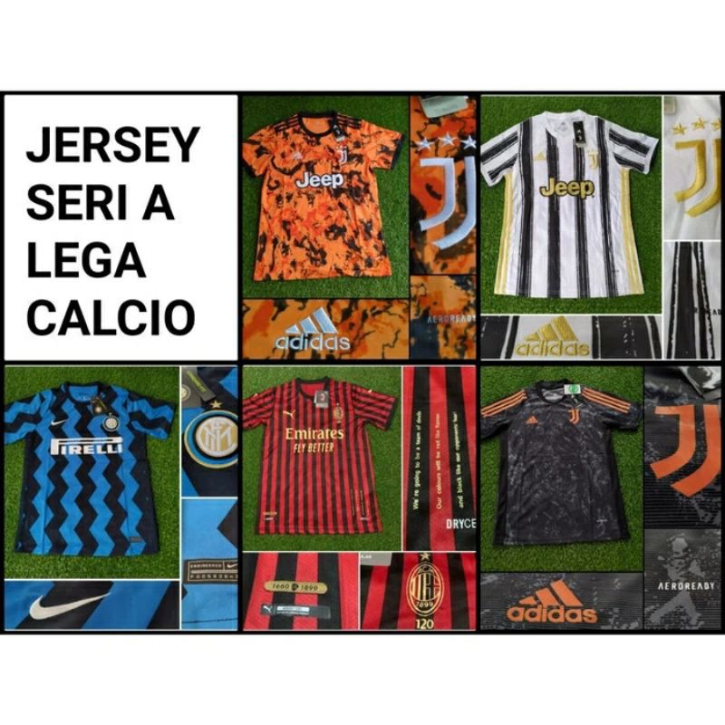 Jersey bola klub Liga Italia 2020/2021 grade ori