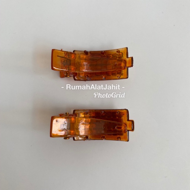 Jepit Rambut / Jedai Kecil Permata 3 cm Model 07A3 motif Permata Baris, jual Sepasang