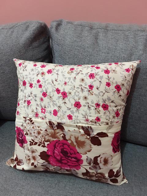 Terlaris!!! Grosir Sofa Set / Set Tamu / Sarung Bantal Sofa 40x40 Taplak Meja Motif Dan Bunga