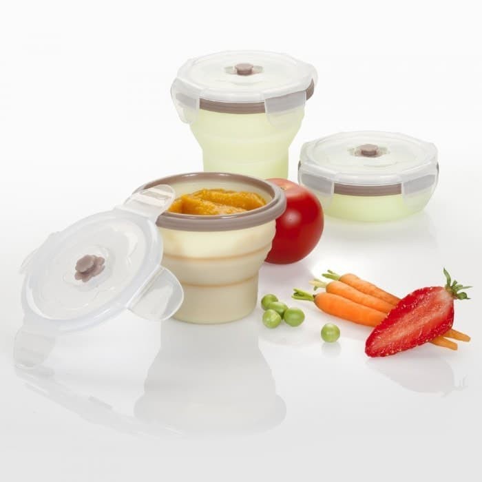 Babymoov Silicone Containers Set 3 x 240ml Tempat Makanan Bayi