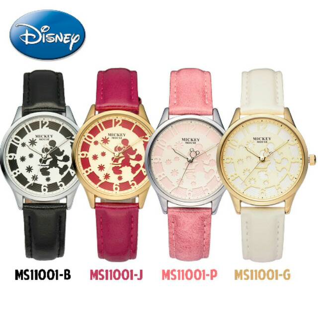 Disney Ori MS11001 Mickey Mouse Jam Tangan Wanita Perempuan Remaja Classic