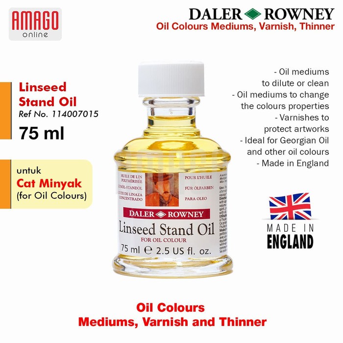 MEDIUM DALER-ROWNEY - LINSEED STAND OIL 75 ml - 114007015 - BEST QUALITY