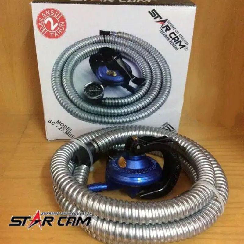 Starcam , SPFM Regulator Gas SC-23MSS / SC23MSS Paket Meter dan Selang