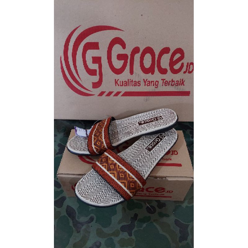 Sandal Grace Batik Selop (Tan)